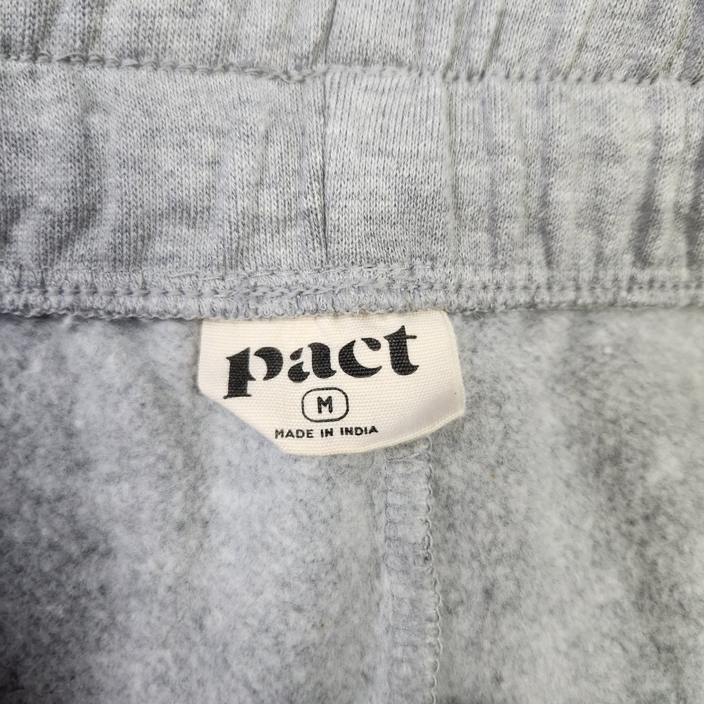 Pact Clothing Joggers Men Medium Organic Cotton Gray Tapered Athleisure - Picture 7 of 11
